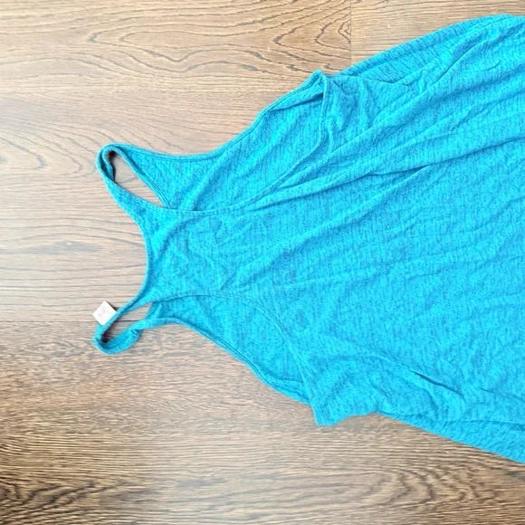 adidas Climalite Teal Tank Top Size Large activewear workout top - Picture 3 of 4